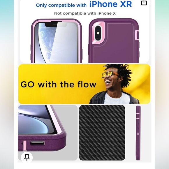 AICASE Tough+ Protection Series Heavy Duty Purple Case For iPhone XR - Picture 2 of 8